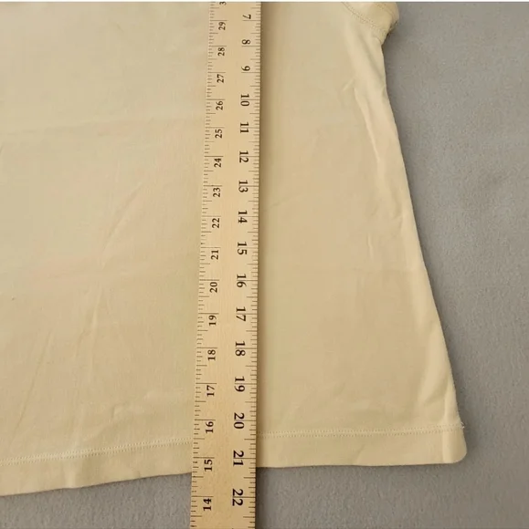 CHICOS The Ultimate Tee sz 1  Tan  Short Sleeve Round Neck Cotton Modal - Picture 3 of 7